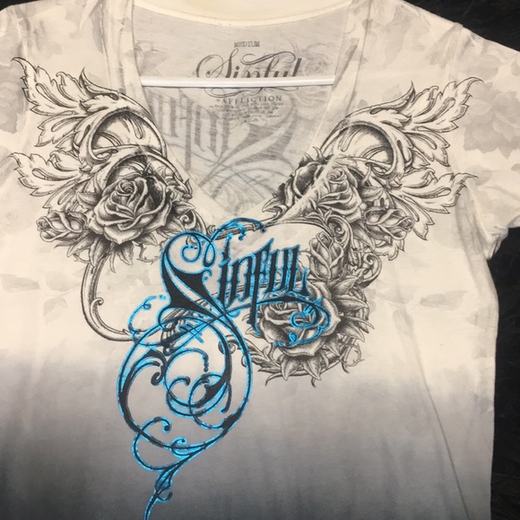 Affliction Sinful Tee - Picture 2 of 8